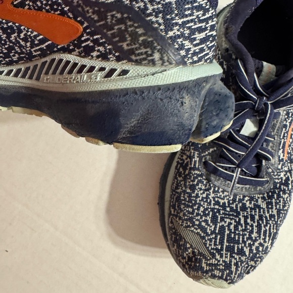 Brooks Adrenaline 20 Navy Copper GTS XX Guiderails Running Sneaker Womens 6.5 - Picture 7 of 9
